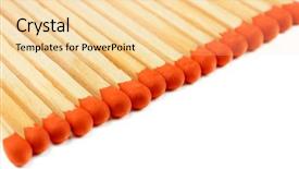  Presentation with white - PPT theme featuring incineration - long matches for fireplace isolated background and a  colored foreground