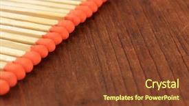  Presentation with long service award - Cool new PPT theme with incineration - long matches for fireplace backdrop and a  colored foreground