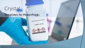  Presentation with chemical plastic - Presentation theme enhanced with incl-indium-i-chloride-cas background and a light blue colored foreground