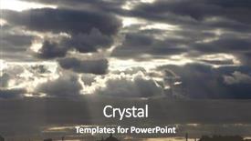  Presentation with stormy sky and dark clouds - Slide deck consisting of incliment weather - details of stormy sky background and a gray colored foreground