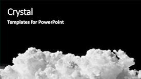  Presentation with storm clouds - Presentation theme enhanced with incliment weather - huge white storm clouds gathering background and a  colored foreground