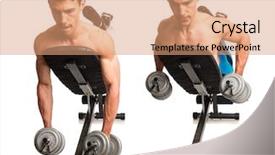  Presentation with 3d studio max - PPT layouts having inclination - dumbbell incline row studio composite background and a coral colored foreground