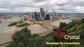  Presentation with pittsburgh - Presentation theme with inclination - pittsburgh pennsylvania river view incline background and a tawny brown colored foreground