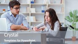  Presentation with college student money - PPT theme having inclusive education - disabled student studying and preparing background and a gray colored foreground