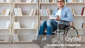  Presentation with inclusive education - Slide deck consisting of inclusive education - disabled student studying background and a gray colored foreground