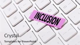  Presentation with inclusive education - Beautiful PPT layouts featuring inclusive education - inclusion backdrop and a light gray colored foreground