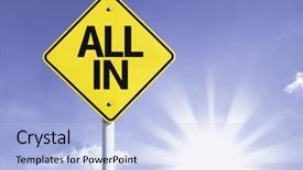  Presentation with play - Beautiful presentation theme featuring inclusive play - all in road sign backdrop and a  colored foreground