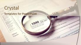  Presentation with income tax - Colorful presentation theme enhanced with income tax 1040 us individual backdrop and a cream colored foreground