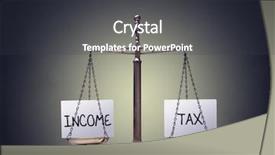  Presentation with income tax - Beautiful slides featuring income tax balance finance books backdrop and a dark gray colored foreground