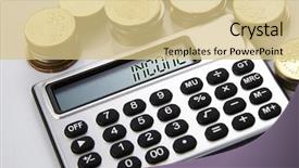  Presentation with calculator - Beautiful presentation featuring active passive - few stacks of coins backdrop and a lemonade colored foreground