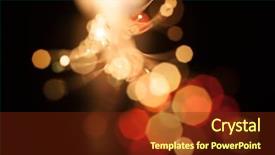  Presentation with pulse - Theme having incoming light through fiber optics background and a tawny brown colored foreground