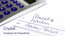  Presentation with profit loss - Audience pleasing presentation consisting of incoming outgoing - graphic for profit and loss backdrop and a sky blue colored foreground