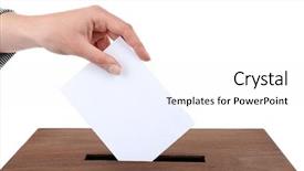  Presentation with envelope - Cool new PPT theme with incoming outgoing - human hand inserting envelope backdrop and a  colored foreground