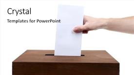  Presentation with envelope - PPT theme enhanced with incoming outgoing - human hand inserting envelope background and a white colored foreground