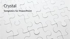  Presentation with nursing education puzzle - Colorful PPT theme enhanced with incomplete details - white jigsaw puzzle backdrop and a white colored foreground