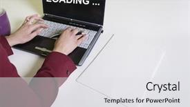  Presentation with loading - PPT layouts with inconsistent - close up of woman using background and a white colored foreground