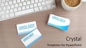  Presentation with workplace violence close up - Audience pleasing PPT theme consisting of incontinence - urologist workplace in office close backdrop and a mint green colored foreground