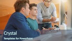  Presentation with med student in class - Cool new theme with incontrol 18 - teacher controlling students work backdrop and a ocean colored foreground