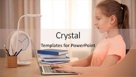  Presentation with posture - Beautiful slide deck featuring incorrect posture concept schoolgirl sitting backdrop and a lemonade colored foreground