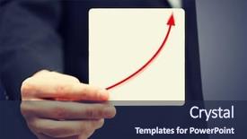  Presentation with music man in suit - Audience pleasing PPT theme consisting of increase - man in suit holding card backdrop and a navy blue colored foreground