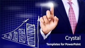  Presentation with emergency flip chart - PPT theme enhanced with business symbol businessman analytics object background and a navy blue colored foreground