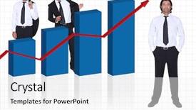  Presentation with best - Beautiful PPT layouts featuring increase production goods - best businessman backdrop and a white colored foreground