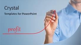  Presentation with revenue - Colorful PPT theme enhanced with increase revenue - close up of businessman using backdrop and a light blue colored foreground