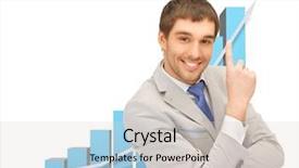  Presentation with school organization chart - Presentation theme featuring increase sales - picture of successful businessman background and a light gray colored foreground