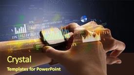  Presentation with female - Audience pleasing theme consisting of increase time - cloe up naked female hand backdrop and a tawny brown colored foreground