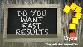  Presentation with liger fast - Presentation theme consisting of increased efficiency - do you want fast results background and a gray colored foreground