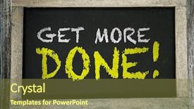  Presentation with done - Audience pleasing slide deck consisting of increased efficiency - get more done written backdrop and a tawny brown colored foreground
