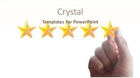  Presentation with classification - Slide deck featuring increasing-five-stars-increase-rating background and a cream colored foreground