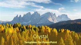  Presentation with view of the vinales valley - Presentation theme having incredible-autumn-view-at-valfreda background and a tawny brown colored foreground