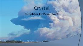  Presentation with bush fire - Colorful presentation design enhanced with incredible-bush-fire backdrop and a light blue colored foreground