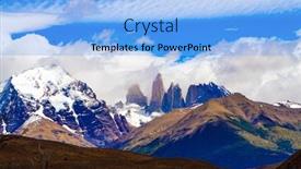  Presentation with tourism - Colorful slide set enhanced with incredible-clouds-of-the-southern backdrop and a light blue colored foreground