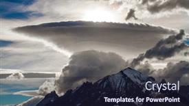  Presentation with america - Theme enhanced with incredible-clouds-of-the-southern background and a wine colored foreground