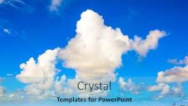  Presentation with pacific island - Colorful slide set enhanced with incredible-clouds-over-the-evening backdrop and a light blue colored foreground