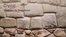  Presentation with wall street - Beautiful slides featuring incredible-inca-wall-on-hatun backdrop and a coral colored foreground