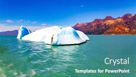  Presentation with lake ice - Slides having incredible-journey-to-south-america background and a teal colored foreground