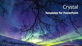  Presentation with aurora borealis northern lights - Slide deck consisting of incredible-northern-lights-aurora-borealis background and a navy blue colored foreground