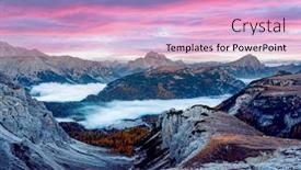  Presentation with view of egret birds - Slide set featuring incredible-panoramical-view background and a lemonade colored foreground