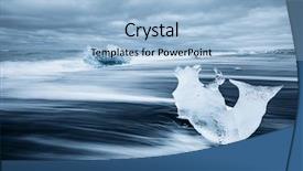 Presentation with sparkle - Beautiful PPT theme featuring incredible piece of the iceberg backdrop and a light blue colored foreground