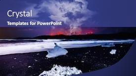  Presentation with sparkle - Slide set featuring incredible-piece-of-the-iceberg background and a ocean colored foreground