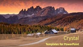  Presentation with italy - Theme consisting of incredible-red-sunset-at-fuchiade background and a coral colored foreground