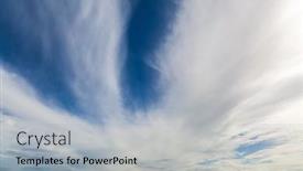  Presentation with environmental - Slide deck enhanced with incredible-sky-and-clouds background and a light blue colored foreground