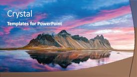  Presentation with epic - Slide set consisting of incredible-stokksnes-mountains-on-vestrahorn background and a teal colored foreground