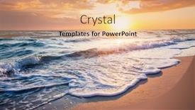  Presentation with black sea - Presentation theme featuring incredible-sunset-over-the-black background and a  colored foreground