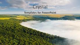  Presentation with earth day - Audience pleasing PPT theme consisting of incredible-top-view-on-rural backdrop and a light gray colored foreground