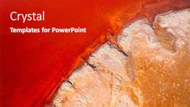  Presentation with marsh - PPT theme consisting of incredible-view-from-the-drone background and a crimson colored foreground
