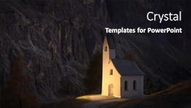  Presentation with alps - Presentation enhanced with incredible-view-on-small-iilluminated background and a black colored foreground